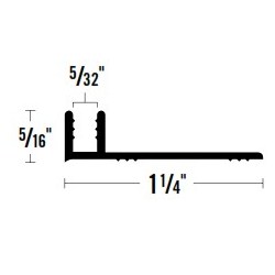 ANCHOR 752F 12' PINLESS FLEX BASE TRACK METAL