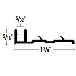 ANCHOR 751 12' PINTYPE BASE TRACK METAL