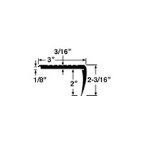 JOHN RCN-76-B 12' CINNAMON RECESSED STAIR NOSING