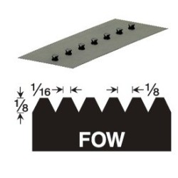 GUNDLACH 680-FOW 1/8x1/16x1/8 V VERSABLADE TROWEL BLADE