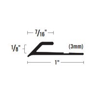 POWERHOLD 406-EA 12' ETCHED ALUMINUM 1/8