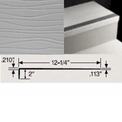 JOHN VIBMNTS-80 3.5' SQ FAWN w/ STD 47 BROWN SOLID INSERT BAMBOO RUBBER TREAD w/o RISER * NO CANCELLATIONS/NO RETURNS *