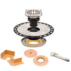 SCHLUTER KDAR/ABS/EP KERDI-DRAIN RESIDENTIAL ADAPTOR KIT ABS 4