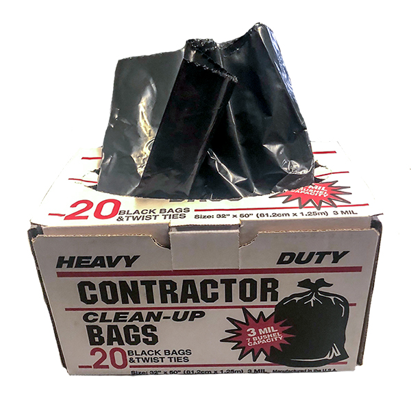 HD CONTRACTOR CLEANUP BAGS 3mil 33