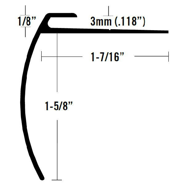 POWERHOLD 630-EA 12' ETCHED ALUMINUM 1/8