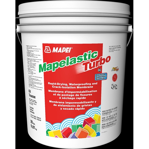 MAPEI MAPELASTIC TURBO NA 20# KIT WATERPROOFING & CRACK ISOLATION MEMBRANE