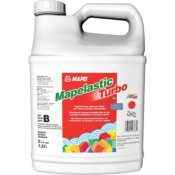 MAPEI MAPELASTIC TURBO NA 2G PAIL WATERPROOFING & CRACK ISOLATION MEMBRANE PART B LIQUID