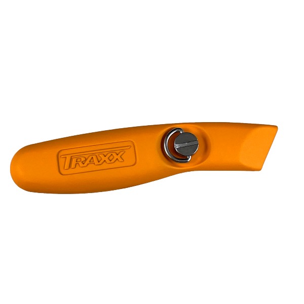 TRAXX TTX-6711-O ORANGE NON-SLIP UTILITY BLADE KNIFE