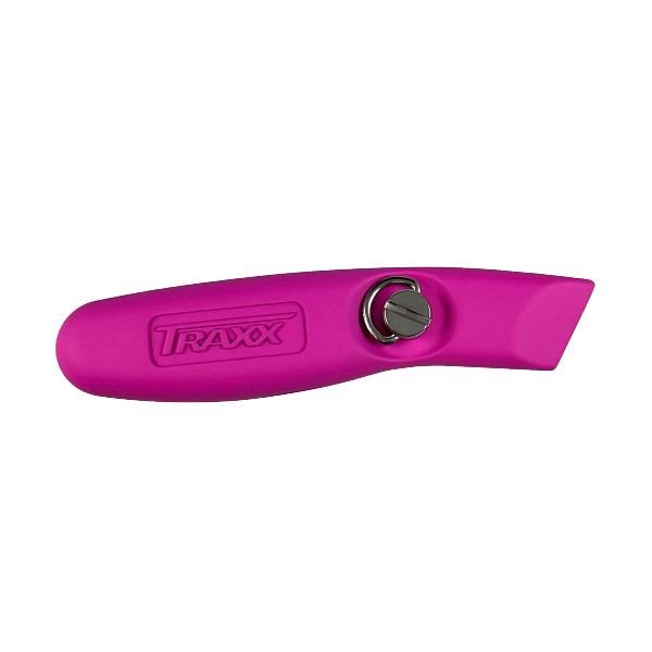 TRAXX TTX-6711-P PINK NON-SLIP UTILITY BLADE KNIFE