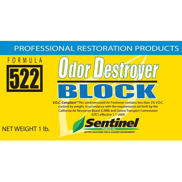 SENTINEL 522OB 1lb ODOR DESTROYER BLOCK