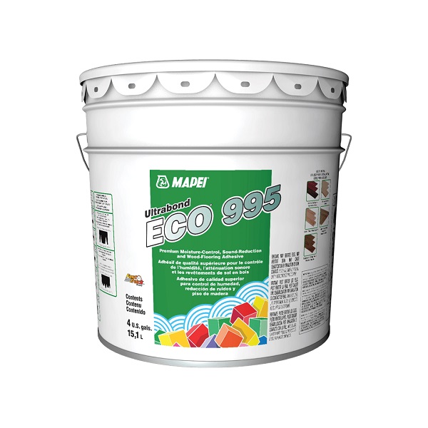 MAPEI ULTRABOND ECO-995 4G PAIL PREMIUM MOISTURE-CONTROL & WOOD FLOOR ADHESIVE