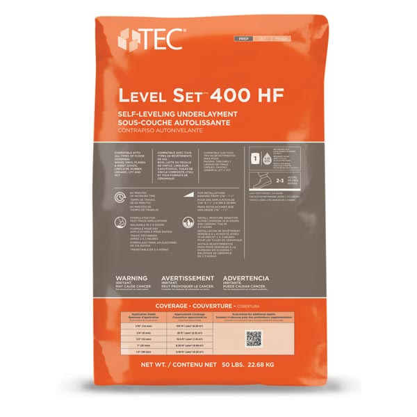 TEC LEVEL SET 400 HF 50# PLASTIC BAG SELF-LEVELING UNDERLAYMENT